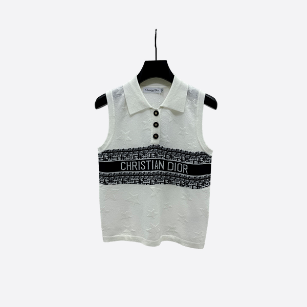 Dior lapel knitted vest