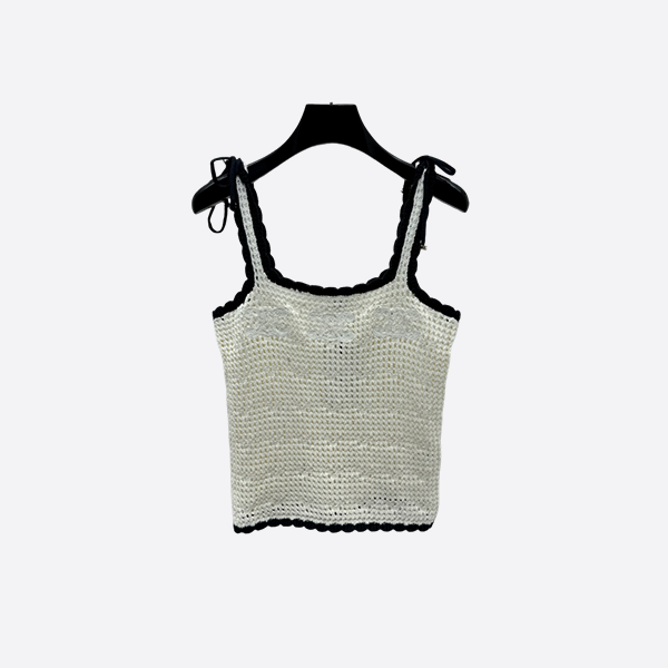 Celine Hollow Crochet Camisole