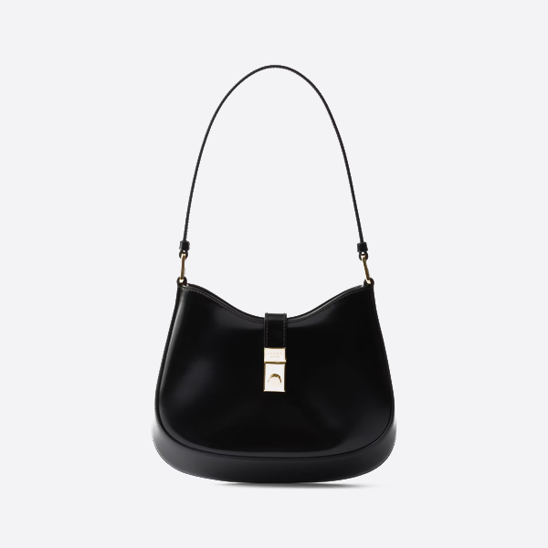 Prada new openwork pearl cowhide shiny leather Cleo shoulder bag 1BC169_ZO6_F0632_V_MEO