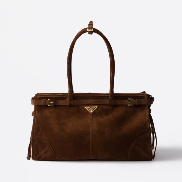 プラダ ヴィンテージ バゲット スエード ハンドバッグ 1BA433_2C4S_F0324_V_MOO