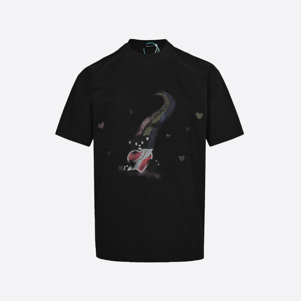 We11 Done Rainbow Love Bear Print T-shirt