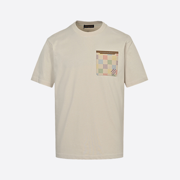 Louis Vuitton 25ss Checkerboard Leather Pocket Short Sleeve