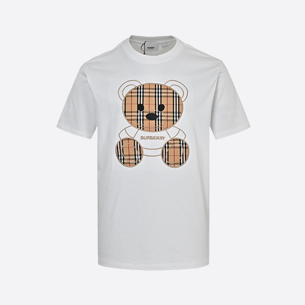 Burberry 25ss embroidered bear short sleeve