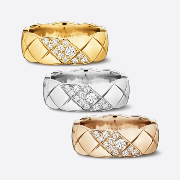 Chanel diamond ring J13163, J13162, J13213
