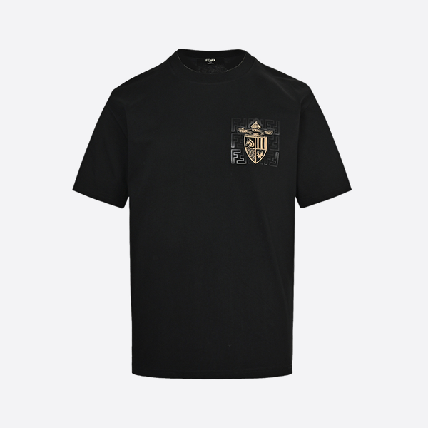 Fendi 25ss chest badge embroidered short sleeves