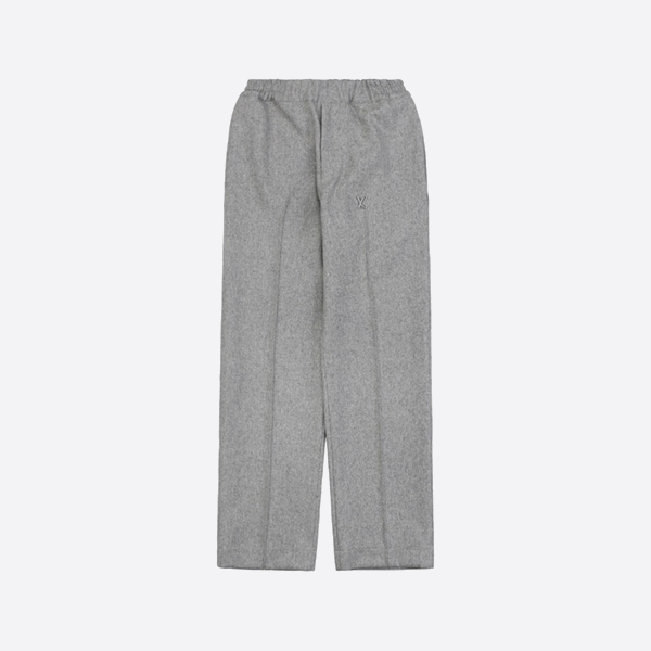 Louis Vuitton Tailored Technical Wool Track Trousers Gray
