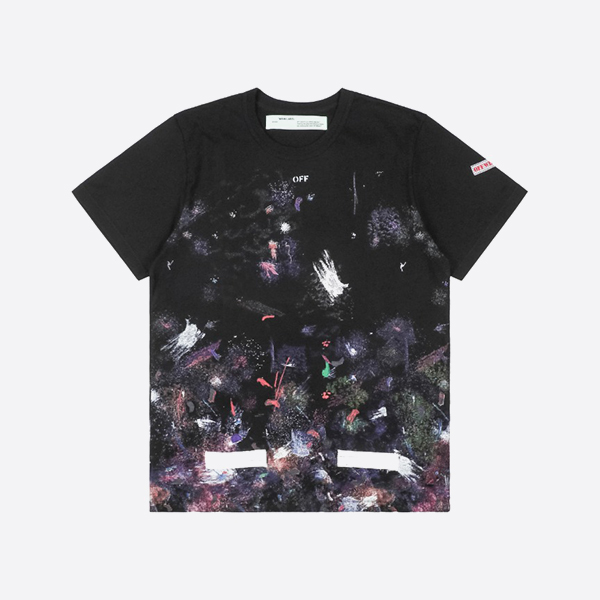 Off White Galaxy Brushed Tee Black