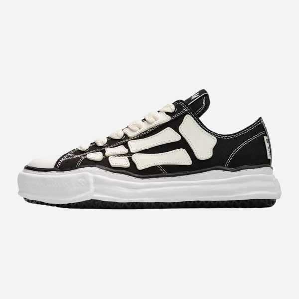 Maison Mihara Yasuhiro x AMIRI Skel-Top joint MMY round toe lace-up low-top canvas shoes AMFOSR1076-001