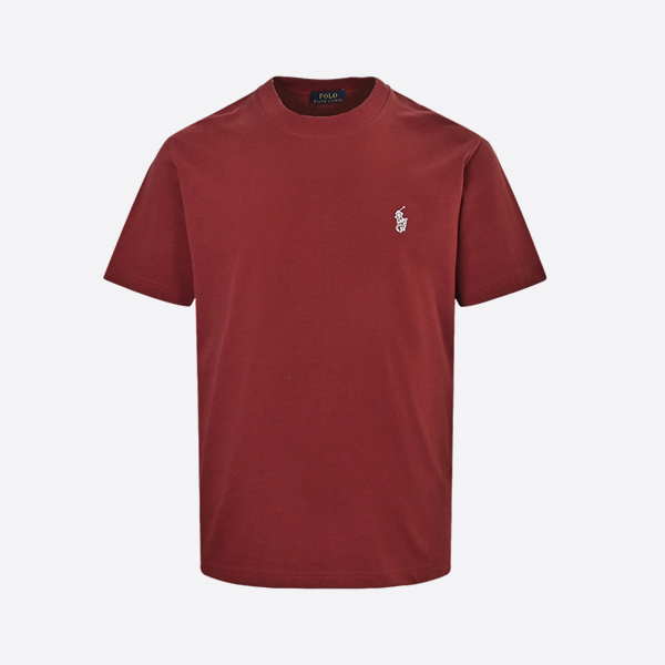 Ralph Lauren 25ss pony logo embroidered short sleeve red