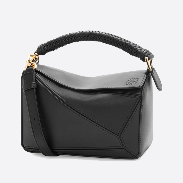 Loewe Small Puzzle bag in smooth calfskin Black A510S21XAE