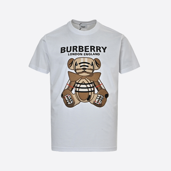 Burberry Bear patch embroidered short sleeves