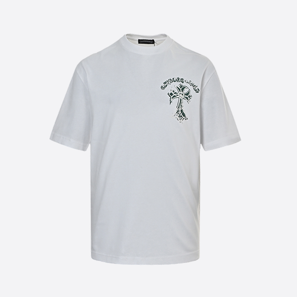 Chrome Hearts 25ss Mottled cross Sanskrit print short sleeves