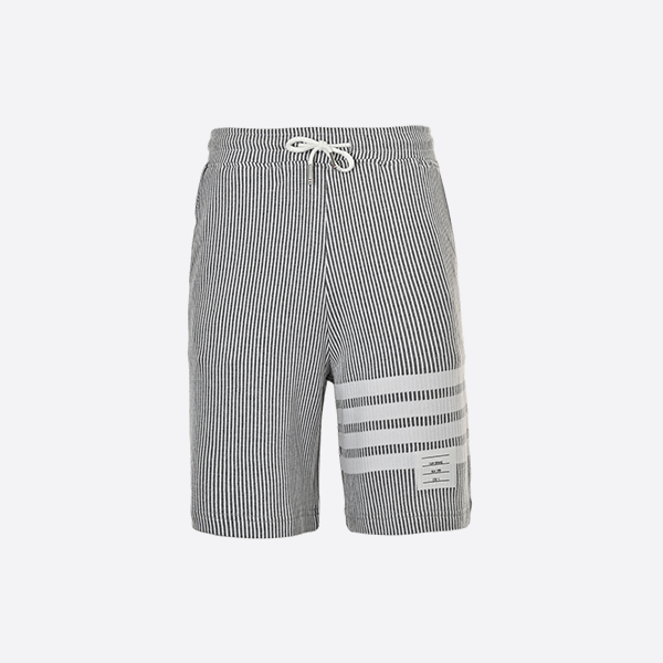 Thom Browne Striped Four-Bar Yarn Dyed Shorts