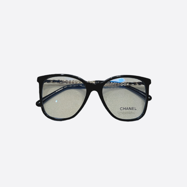 Chanel braided and pearl decorated plain mirror CH3441