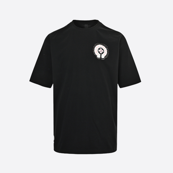 Chrome Hearts foam horseshoe print short sleeves