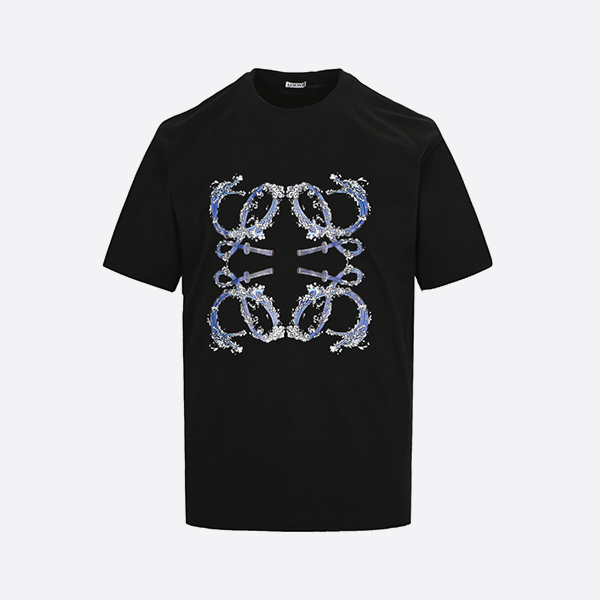 Loewe 25ss wave logo print short sleeves