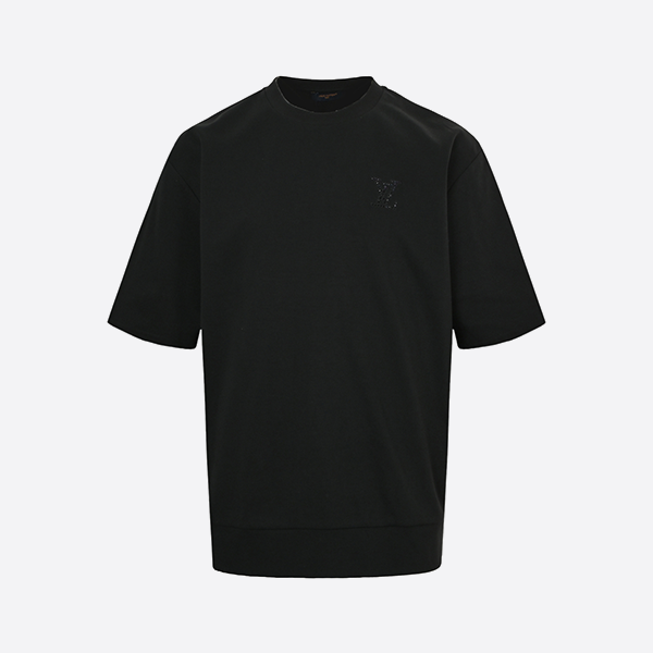 Louis Vuitton 25ss rhinestone embellished short sleeves