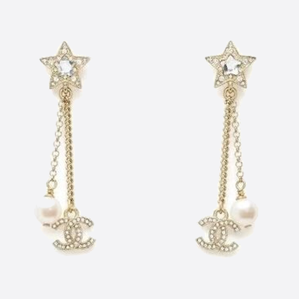 Chanel Star Tassel Double C Earrings ABF220 B19947 NAFRM