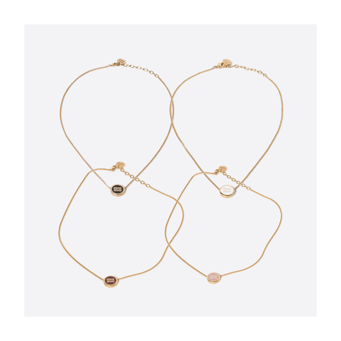 Miu Miu Metal Necklace 5IC096_2F6T_F0002,5IC096_2F6T_F0009,5IC096_2F6T_F0399,5IC096_2F6T_F0615