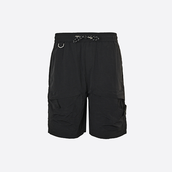 Stone Island Solid Logo Woven Shorts gray
