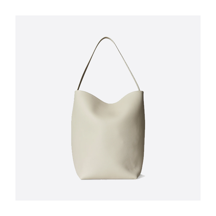 The Row Large N/S Park leather tote bag W1273L129IVR