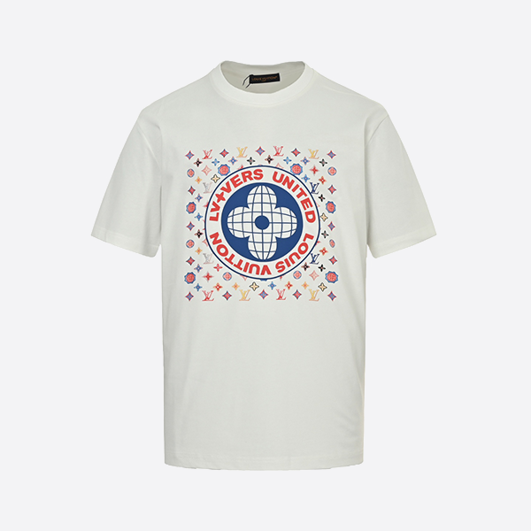 Louis Vuitton 25ss printed logo short sleeves