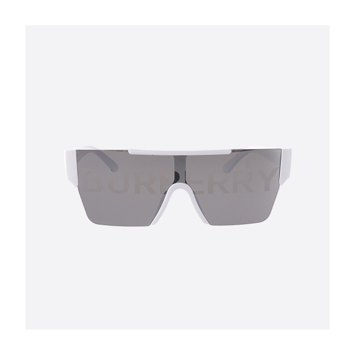 Burberry BBR square one-piece LOGO full-print irregular shape sunglasses