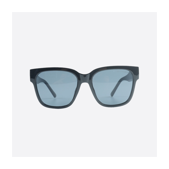 Balenciaga BLCG double logo black frame grey lens sunglasses