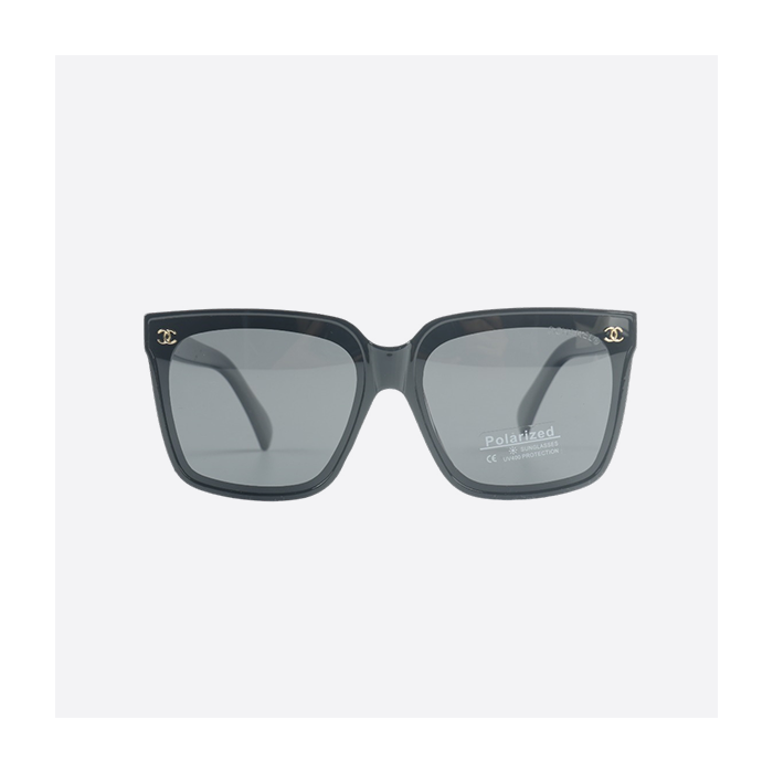 Chanel CH gold label logo acetate square glasses sunglasses for women