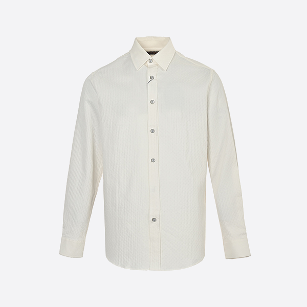 Louis Vuitton 25ss vertical striped cotton-blend shirt