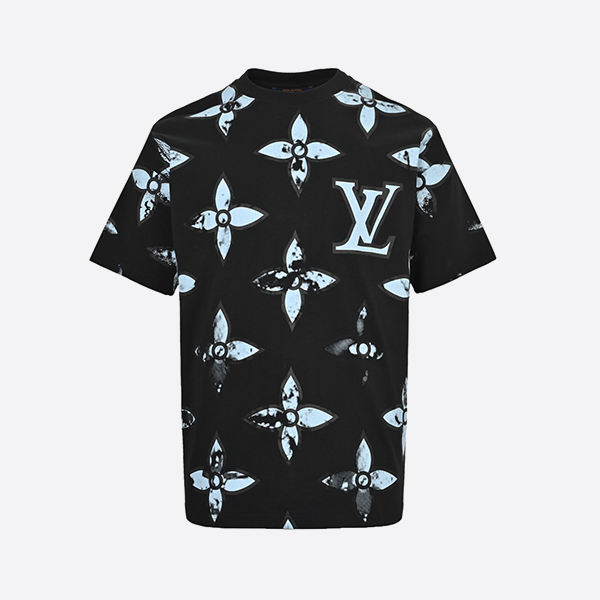 Louis Vuitton 25ss full print four-leaf clover rendering short sleeve