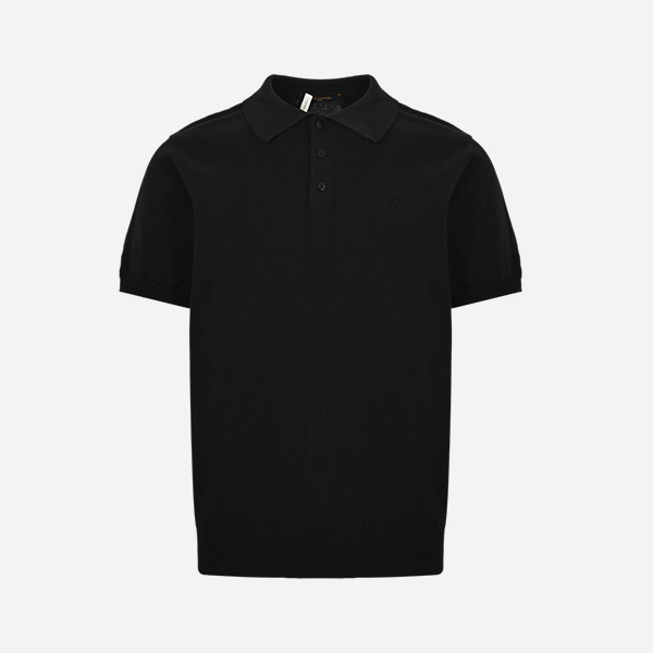 Louis Vuitton Letter Embossed Knit Short Sleeve