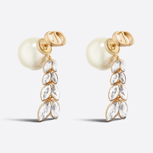 Dior CD wheat ear pearl earrings  E3857WOMCY_D03S