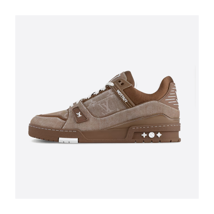 Louis Vuitton Trainer 2025 Denim Color Sneakers 1AHT17