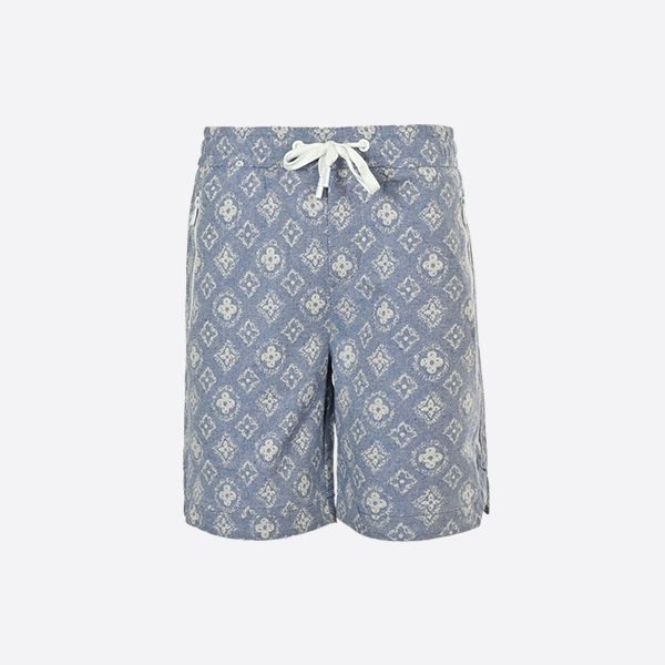 Louis Vuitton all over print monogram zip up shorts