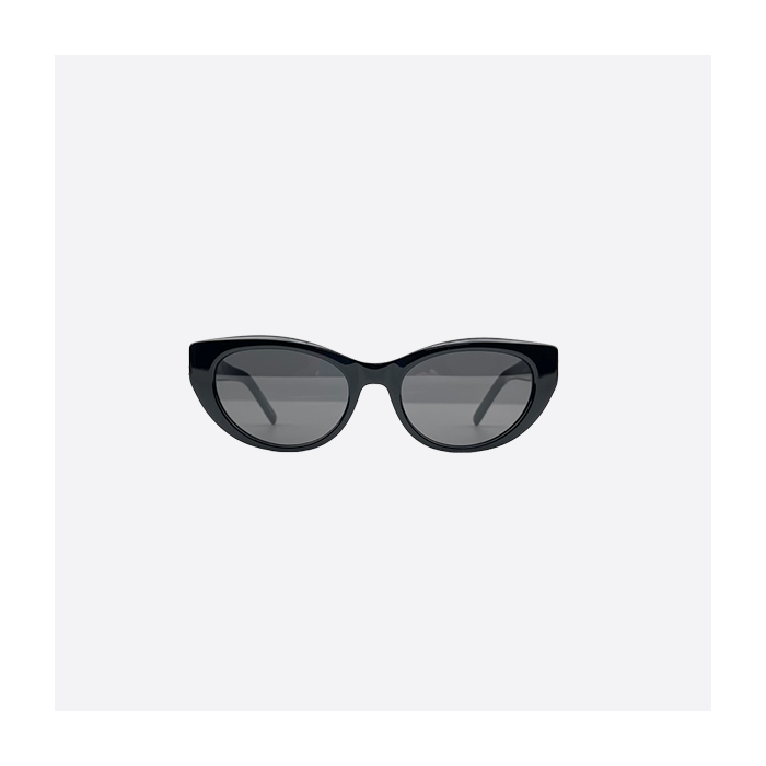 SAINTLAURENT round cat-eye acetate sunglasses SL M115Black