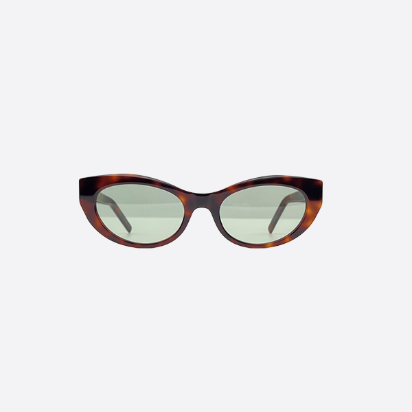 SAINTLAURENT round cat-eye acetate sunglasses SL M115Tortoiseshell