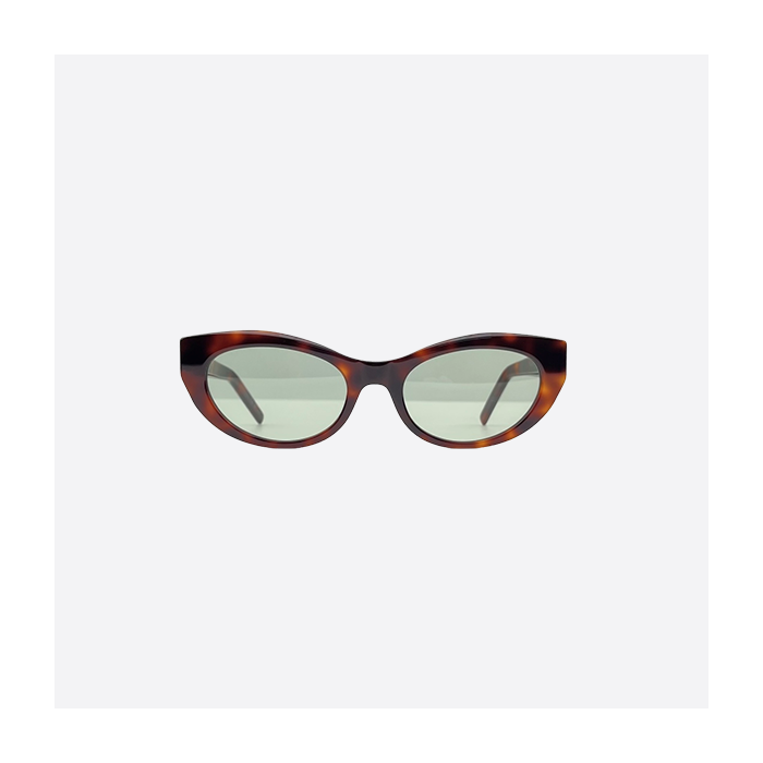 SAINTLAURENT round cat-eye acetate sunglasses SL M115Tortoiseshell