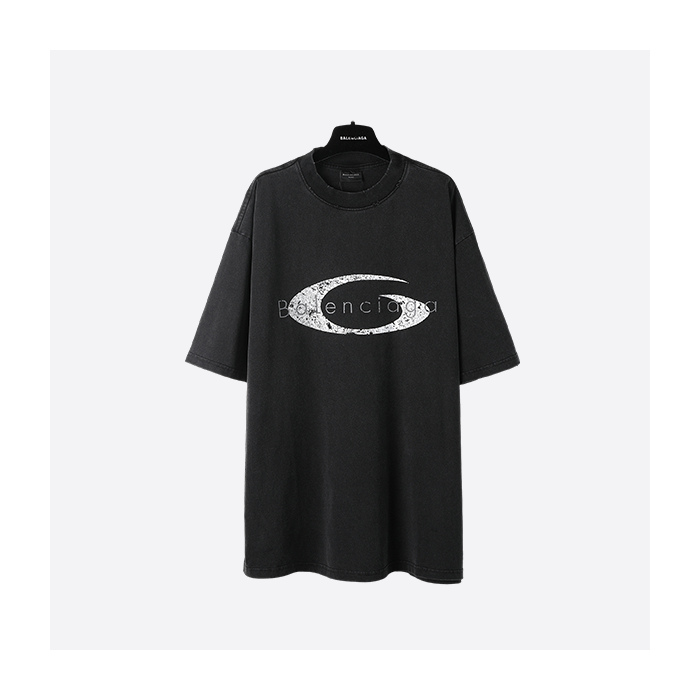 Balenciaga SS25 Paris ring logo short sleeve
