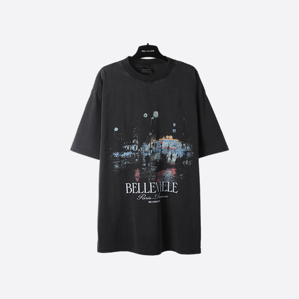 Balenciaga SS25 Getaria Nightscape Short Sleeve
