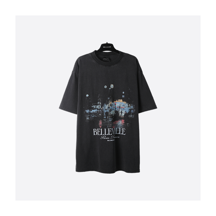 Balenciaga SS25 Getaria Nightscape Short Sleeve