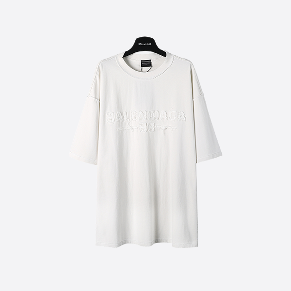 Balenciaga 25ss patch embroidered short sleeve