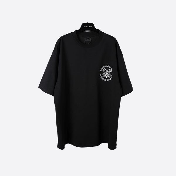 Balenciaga SS25 key patch print short sleeves
