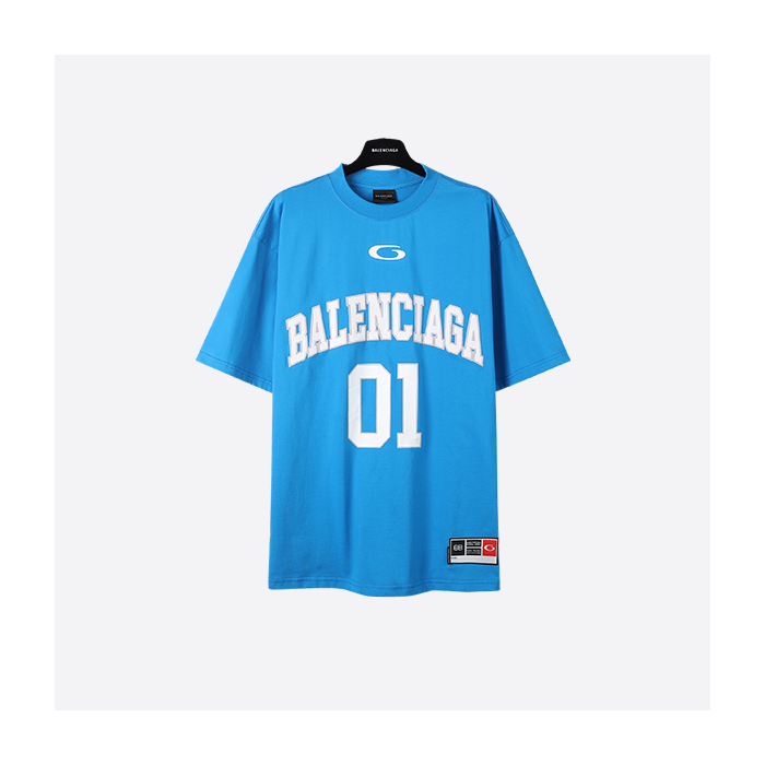 Balenciaga SS25 01 embroidered jersey short sleeves