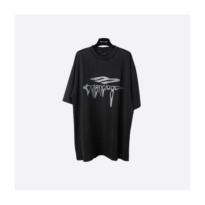 Balenciaga Big M Dissolved Letter Short Sleeve