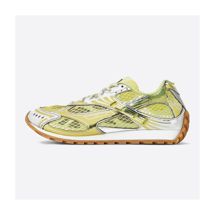 Bottega Veneta Orbit Weave Round-Toe Lace-Up Low-Cut Casual Shoes 741357V2X405821